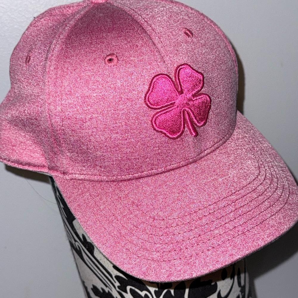 Lucky Brand Pink Clover Embroidered Cap